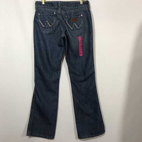 NWT Wrangler Mae Bootcut Denim Jeans 3/4 5/6 - Picture 4 of 6